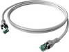 Easylan CPP1OAAAAA0100 RJ45 mrežni kabel, Patch kabel CAT 6a S/FTP 10.00 m siva dvostruko zaštićen, bez halogena, vatrostalan 1 St.