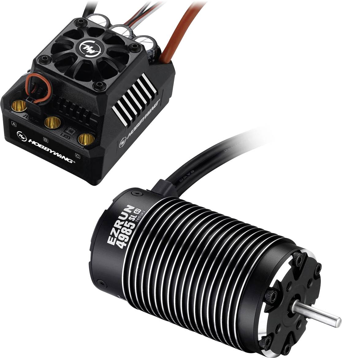 Hobbywing Ezrun MAX6 Combo SL 4985 1650kV 38010801 Brushless aandrijving voor RC auto