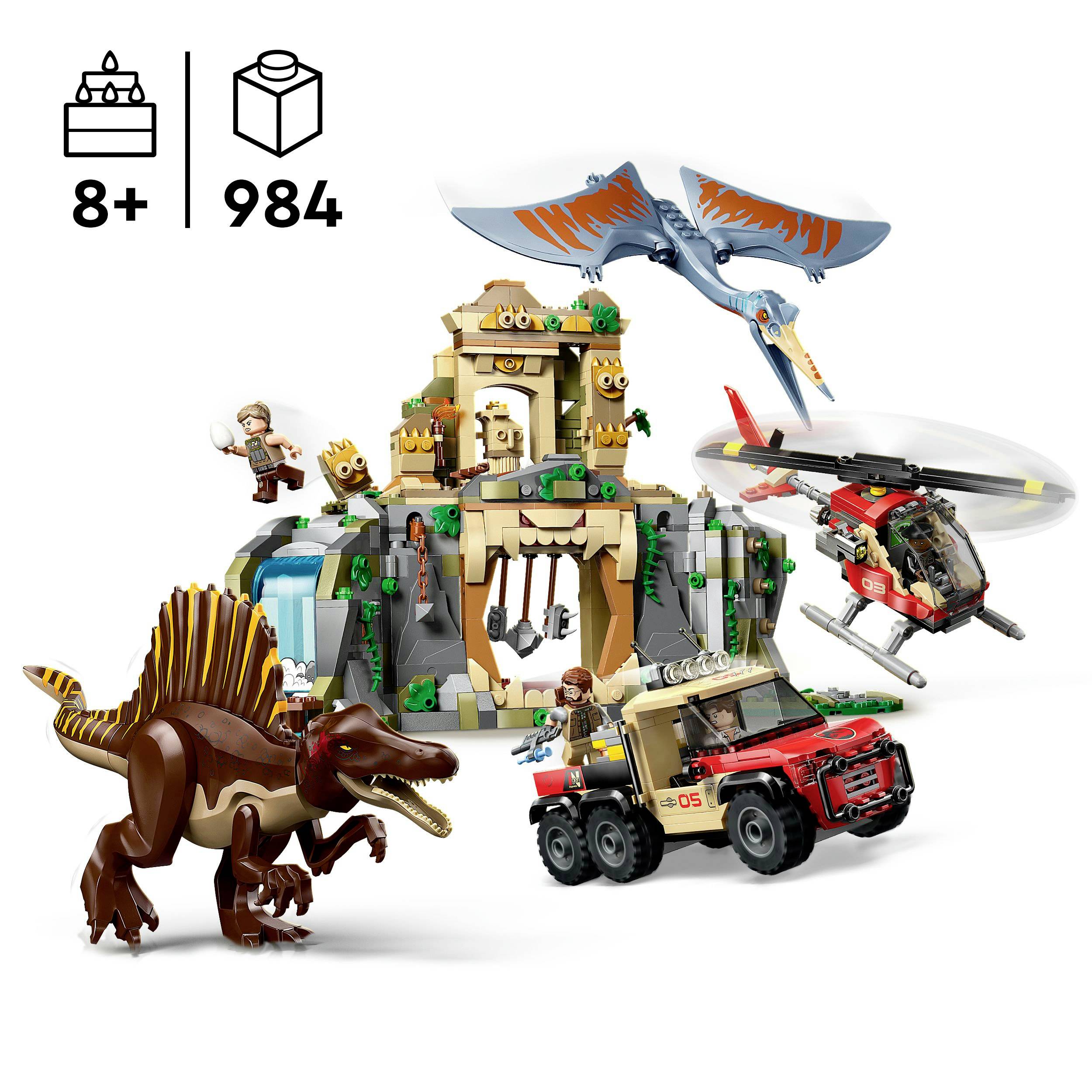 76976 LEGO® JURASSIC WORLD™ Spinosaurus i Quetzalcoatlus: Helikopterska misija-4