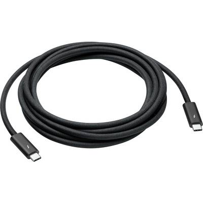 Crno isprepleteno USB-C kabel, smotano s dva identična priključka na krajevima, pogodan za prijenos podataka i punjenje.