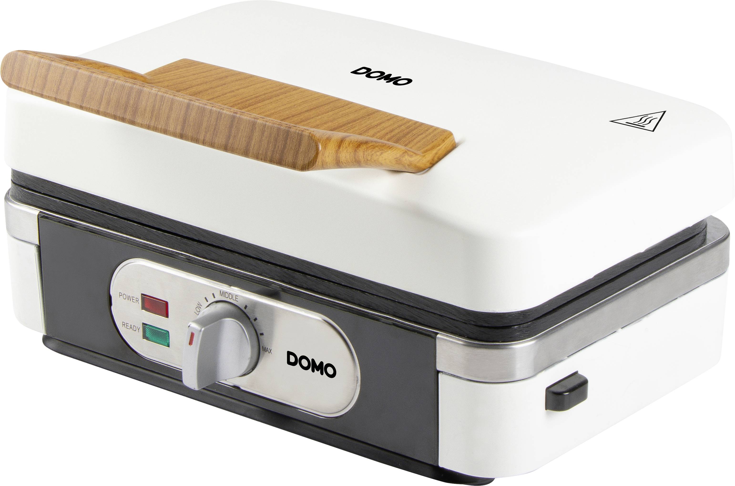 DOMO SANDWICH-WAFFEL-GRILL 3-IN-1 POWDER WHITE Tosti-apparaat Wit