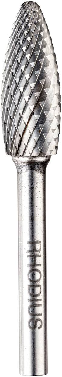 Rhodius 304527 Frees Hardmetaal Vlam Afmeting, Ø 12.7 mm Werklengte 32.0 mm Schachtdiameter 6 mm 1 stuks