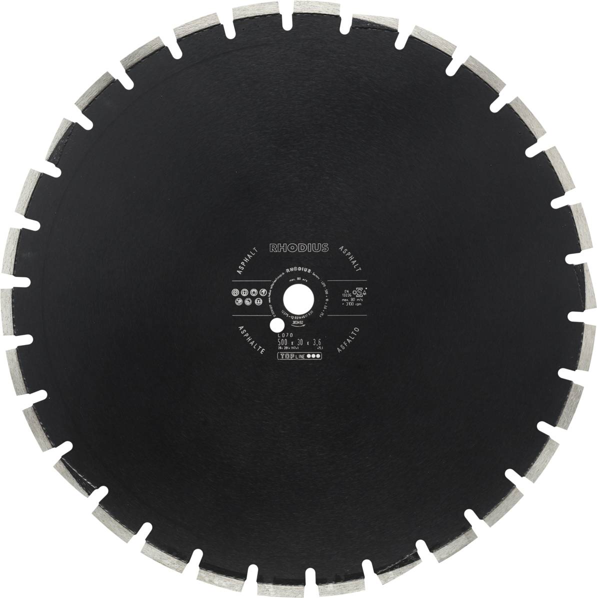 Rhodius LD70 303492 Diamanten doorslijpschijf 1 stuk(s) Asfalt
