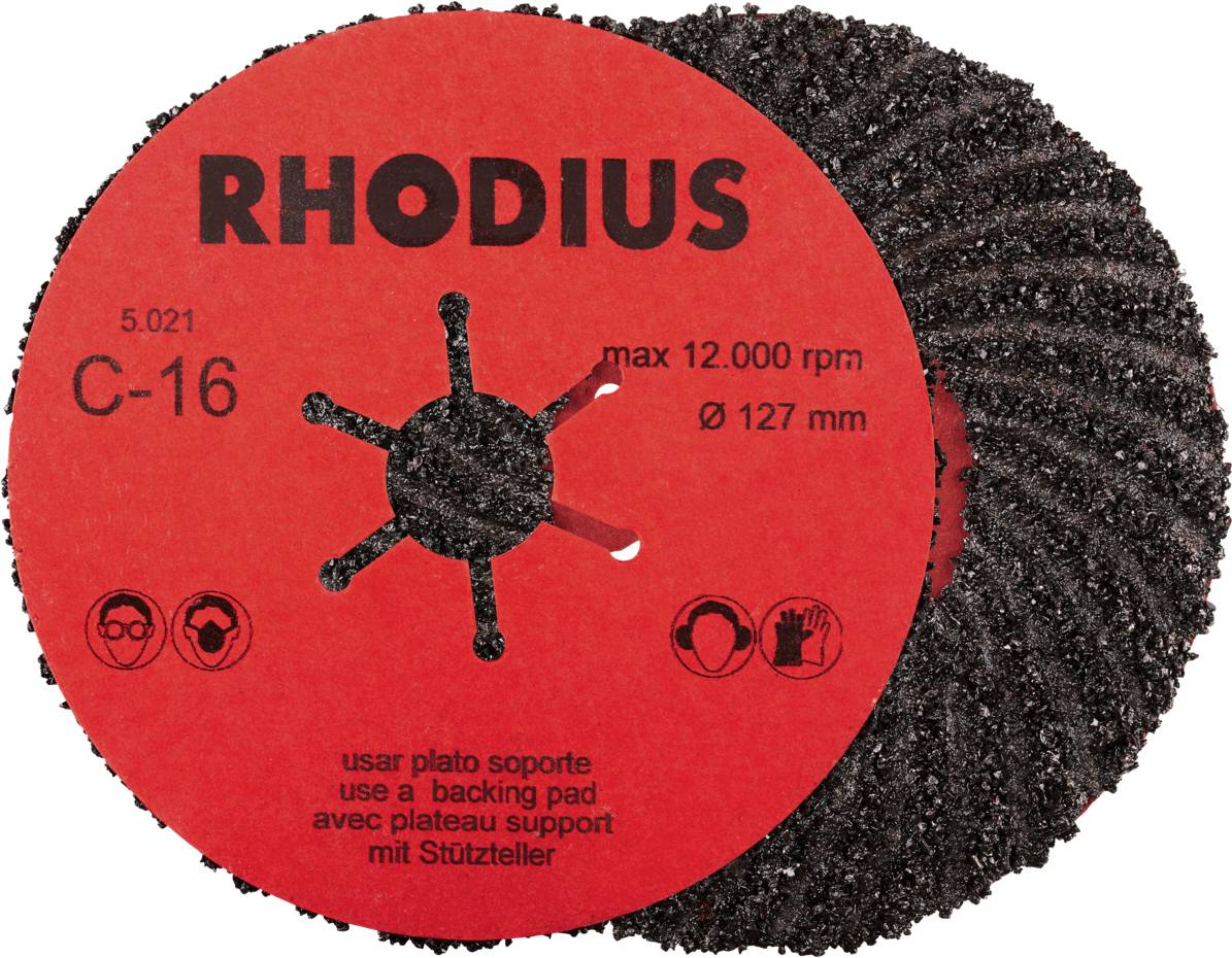 Rhodius 305487 Fiberschijf Korrelgrootte (num): 16 25 stuk(s)