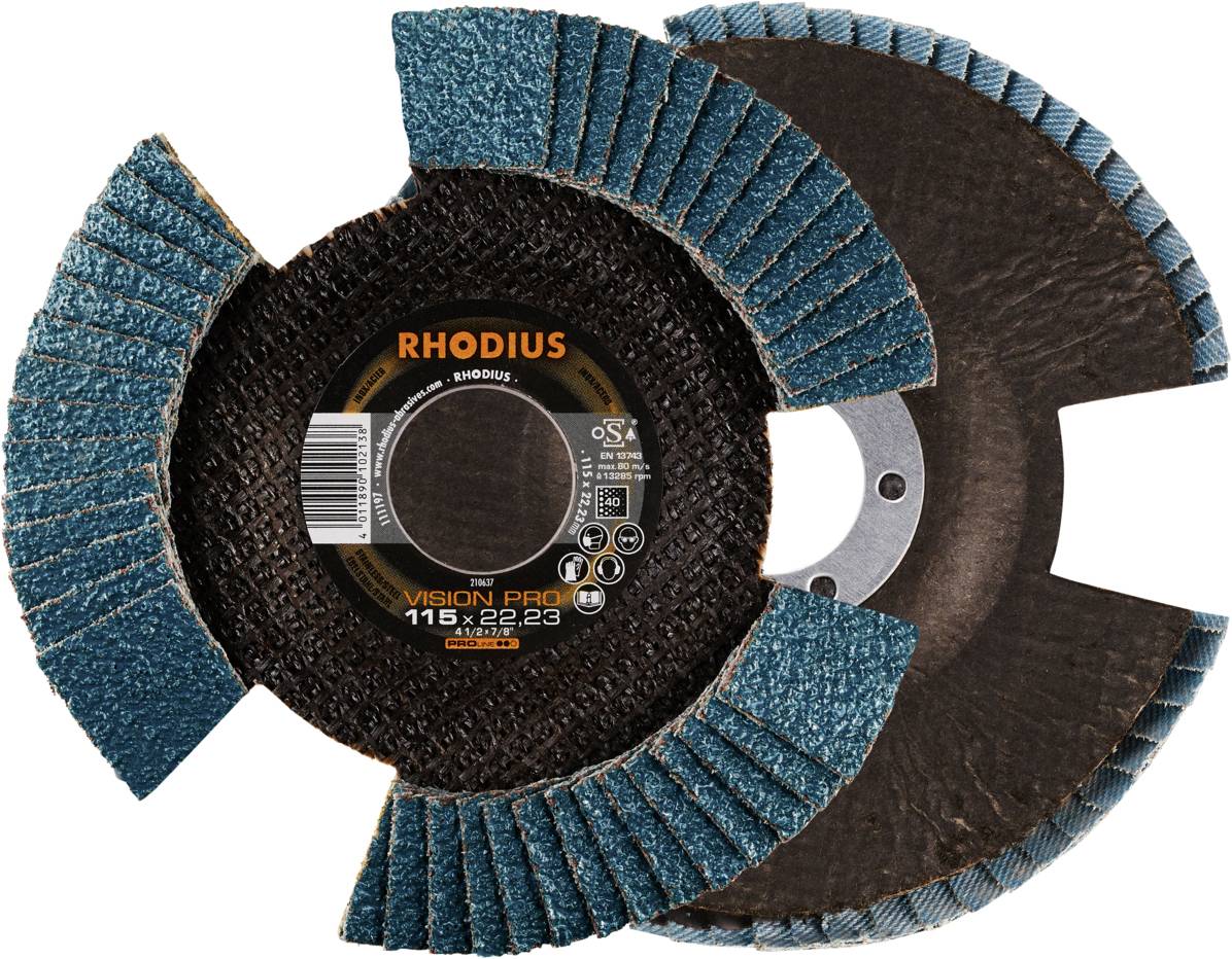 Rhodius 210637 VISION PRO Lamellenschijf Korrelgrootte (num) 40 10 stuk(s)