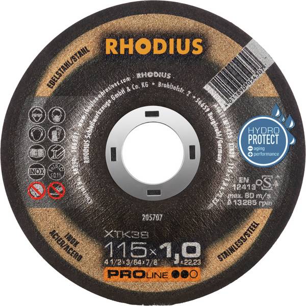 Rhodius XTK38 205707 rezna ploča  50 St. nehrđajući čelik, čelik