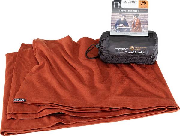 Cocoon MWSB98 Deka od merino vune 180 x 140 cm, crvena