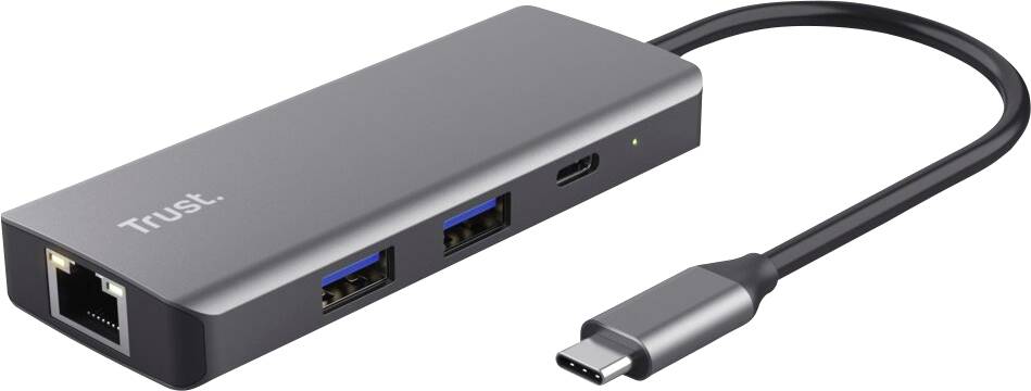 Vanjski adapter s Ethernet priključkom, dva USB 3.0 porta i USB-C priključkom.