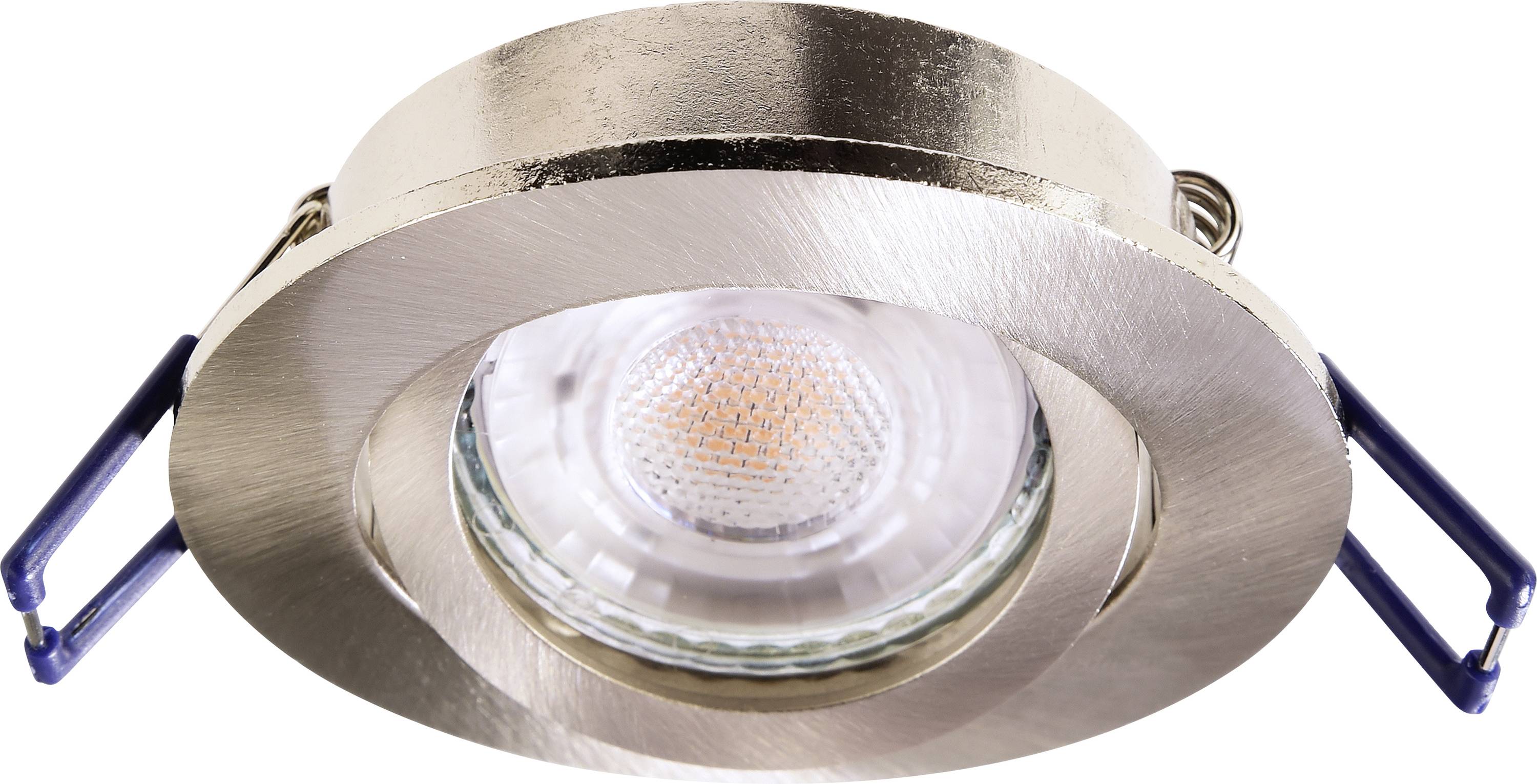 Deko Light Samsola, rund, gebürstet, Silber 110040 Plafondspot GU10 Zilver (geborsteld)