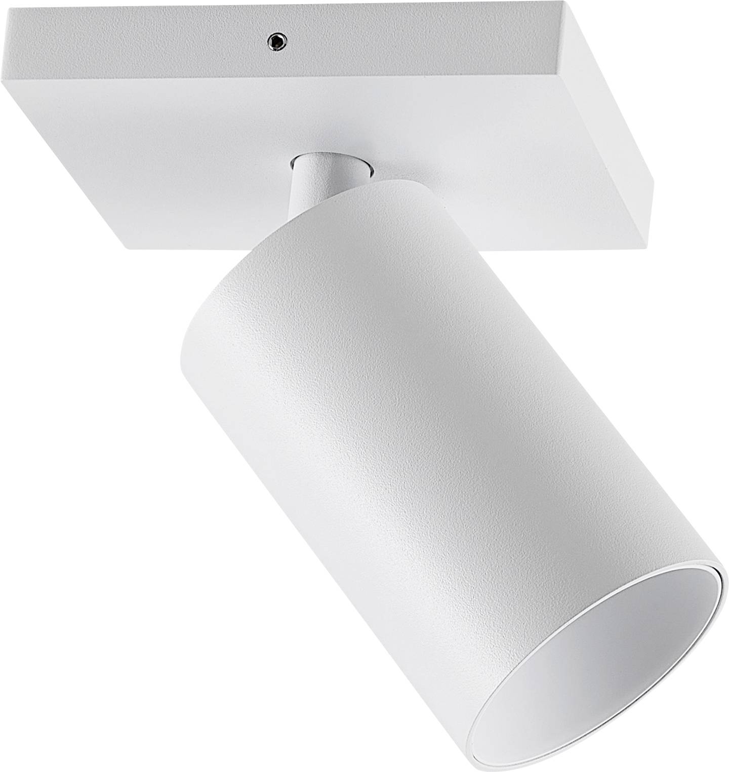 Deko Light 348245 Can Tilt eckig, 1x 7,5 W GU10, Weiß Plafondopbouwarmatuur GU10 7.5 W Wit