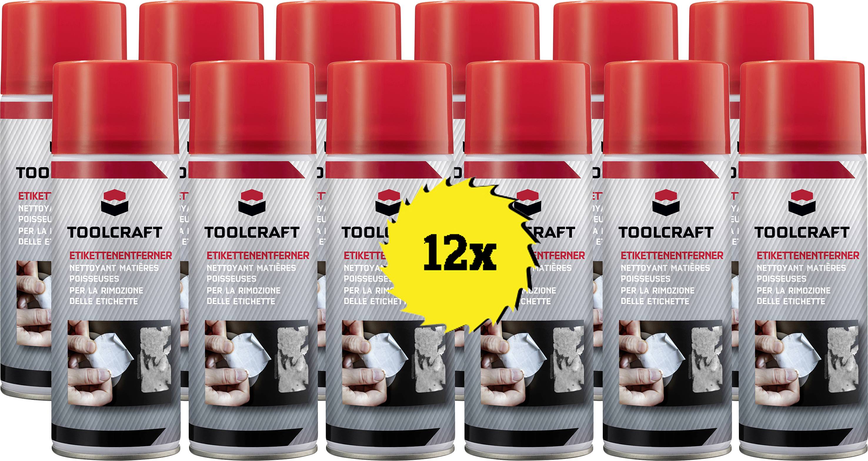 TOOLCRAFT TO-9919809x12 sredstvo za uklanjanje naljepnica 12 St.