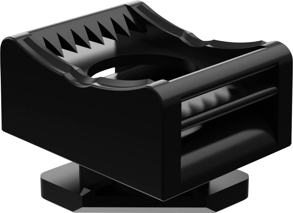Hebotec KBS-MA8M 4-20 10 Bevestigingssokkel Profielrail 3011-152C Bundel-Ø (bereik) 4 tot 20 mm Zwart 1 stuk(s)