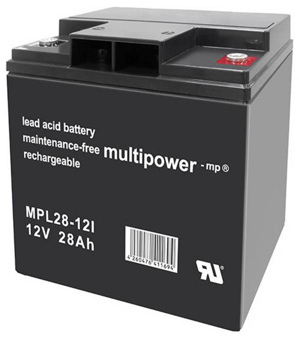 multipower MPL28-12I 146662 olovni akumulator 12 V 28 Ah olovno-koprenasti (Š x V x D) 166 x 176 x 126 mm M5 vijčani priključak bez održavanja, nisko samopražnjenje