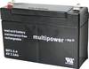 multipower MP3,5-4 146844 olovni akumulator 4 V 3.5 Ah olovno-koprenasti (Š x V x D) 90 x 65 x 34 mm plosnati priključak 4.8 mm bez održavanja, nisko samopražnjenje