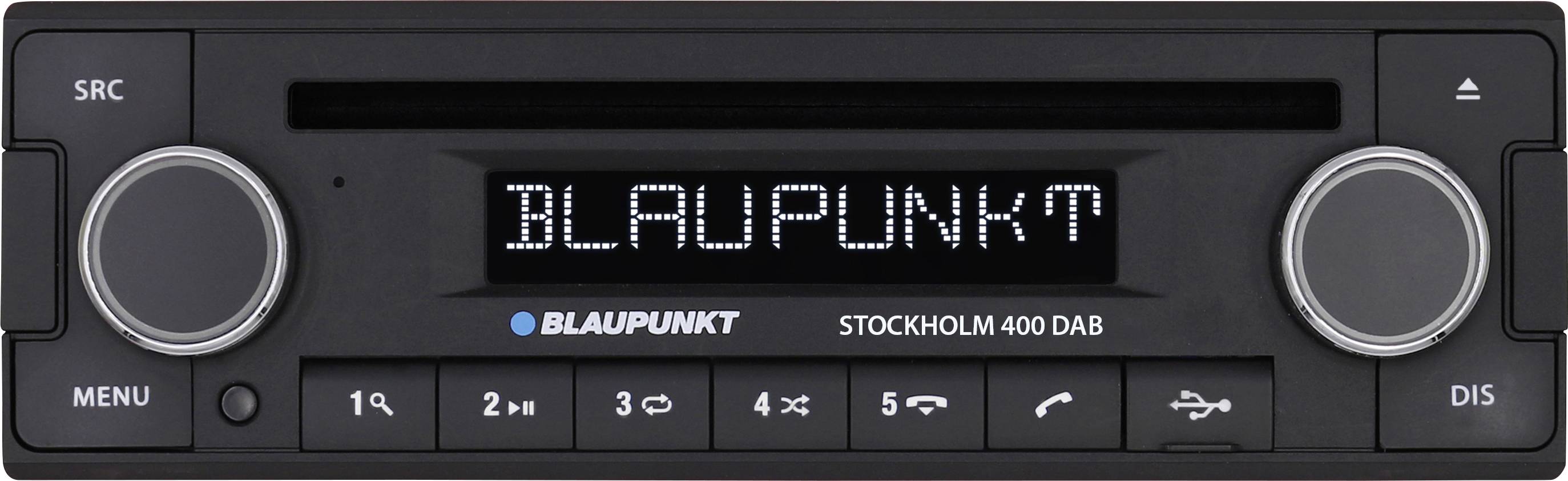Blaupunkt Stockholm 400 DAB BT Autoradio enkel DIN Apple CarPlay, DAB+ tuner