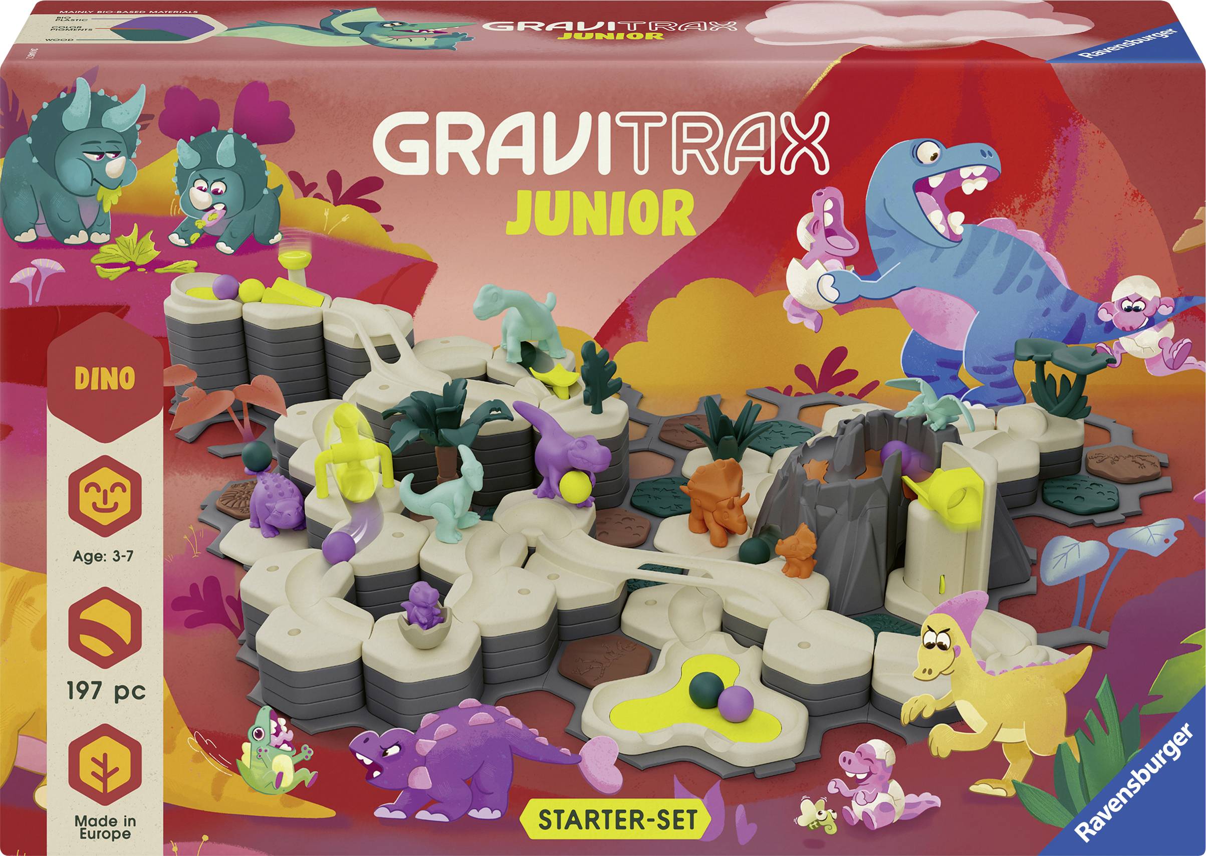 Ravensburger 24845 GraviTrax Junior - Starter-Set XXL Dino-0