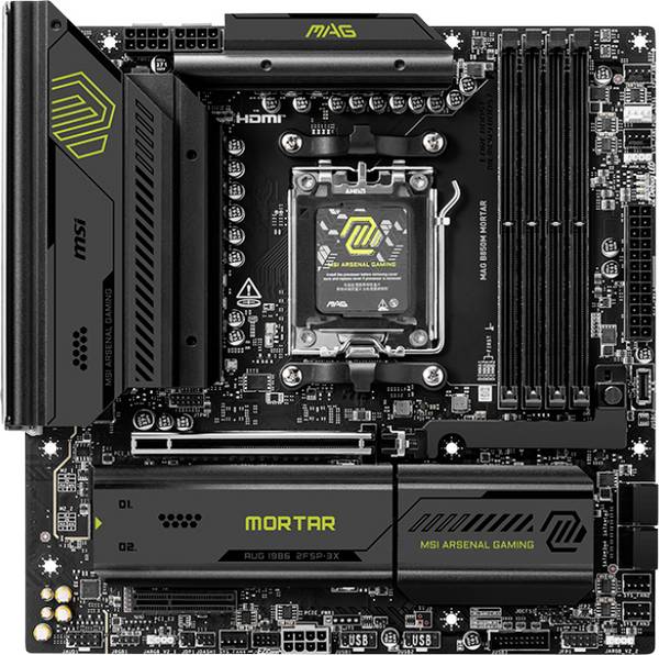 MSI 7E61-001R matična ploča Baza #####AMD AM5 Faktor oblika (detalji) Micro-ATX Set čipova matične ploče AMD® B850