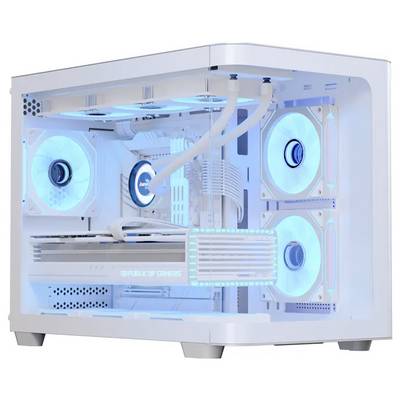AeroCool P500C-G-WT-V1 midi-tower kućište za računala crna, bijela-0