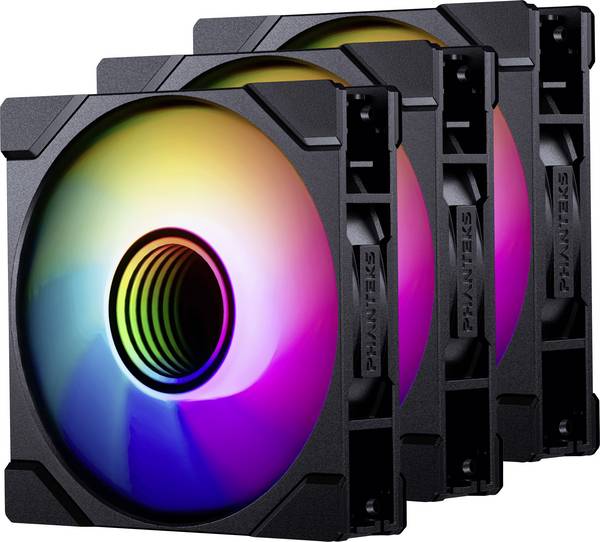 Phanteks PH-F120M25R_G2_DBK01_3P ventilator za PC kućište crna (Š x V x D) 120 x 25 x 120 m