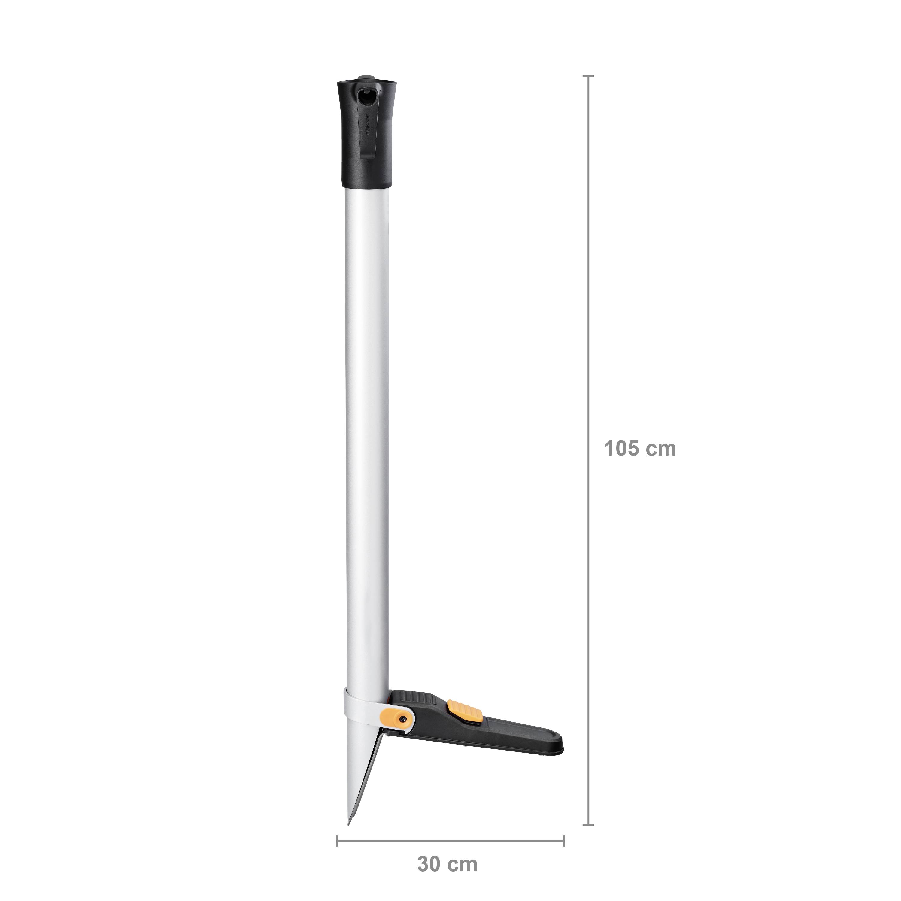 Алат за вађење корова s ergonomskom drškom i čvrstom metalnom drškom, visok 105 cm. Pogodan za jednostavno uklanjanje korova.