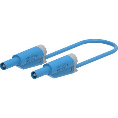 Electro PJP 2714-IEC-CD1-50BL mjerni vod muški priključak 4 mm, banana utikač 50 cm plava boja 1 St.-0