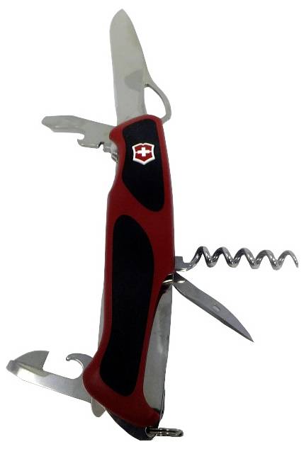 Victorinox Ranger 79 M Grip 0.9563.MC švicarski džepni nož Broj funkcija 12 crvena/crna-0