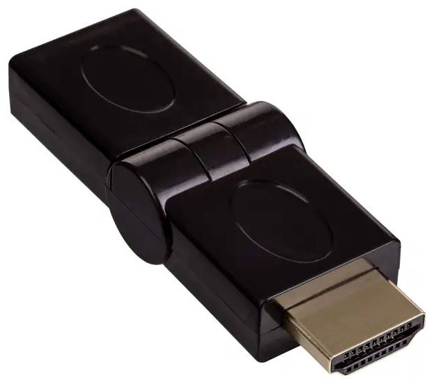 Akyga AK-AD-40 HDMI Adapter [1x HDMI-bus - 1x HDMI-stekker] Zwart 4K UHD 65 mm