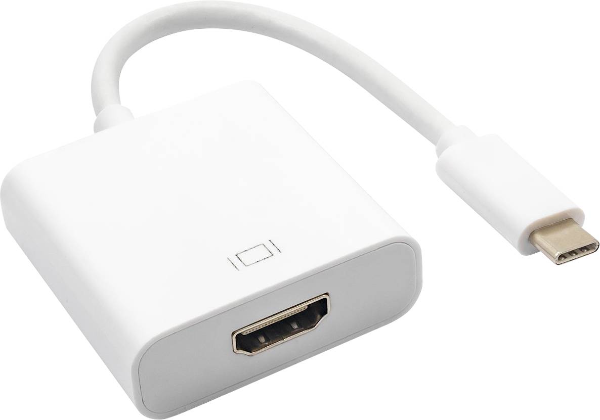 Akyga AK-AD-53 USB-C Adapter [1x USB-C stekker - 1x HDMI-bus] 4K UHD 15 cm
