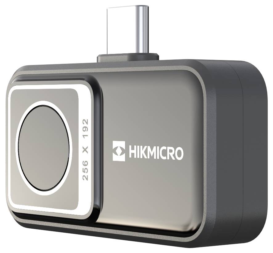 Kompaktna termalna kamera s USB-C priključkom, izrađena od strane Hikmicro, s rezolucijom od 256 x 192. Idealna za mobilnu upotrebu.