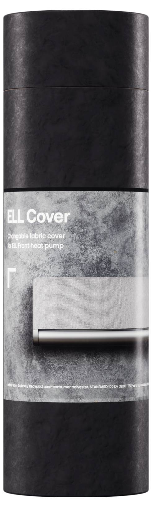 Cilindrično pakiranje s natpisom 'ELL Cover'. Sadrži fleksibilnu pokrivku za toplinsku pumpu.