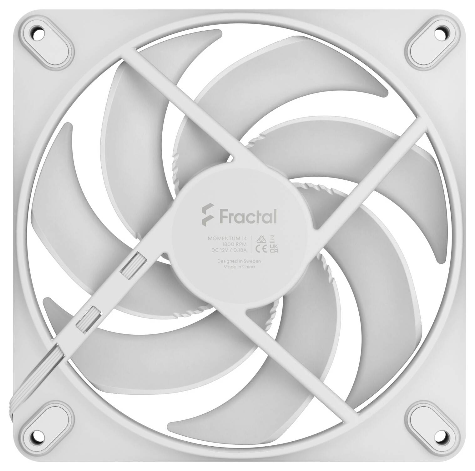 Fractal Design FD-F-MO1-1402 ventilator za PC kućište bijela-3
