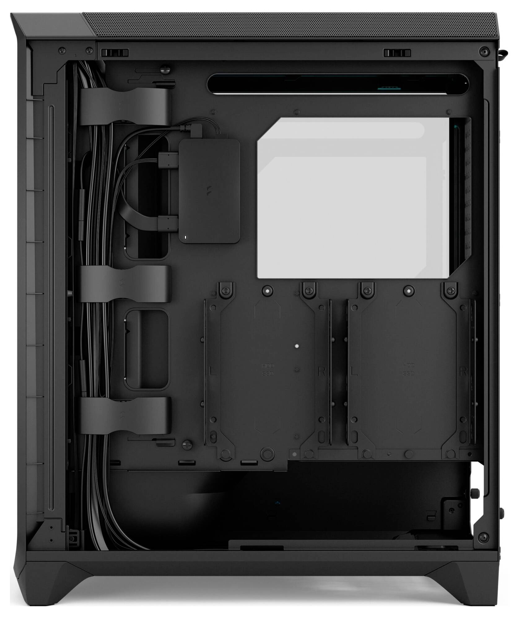 Fractal Design FD-C-MES3A-03 tower kućište za računala crna prikladno za aio hlađenje vodom, integrirana rasvjeta, 3 pre-12