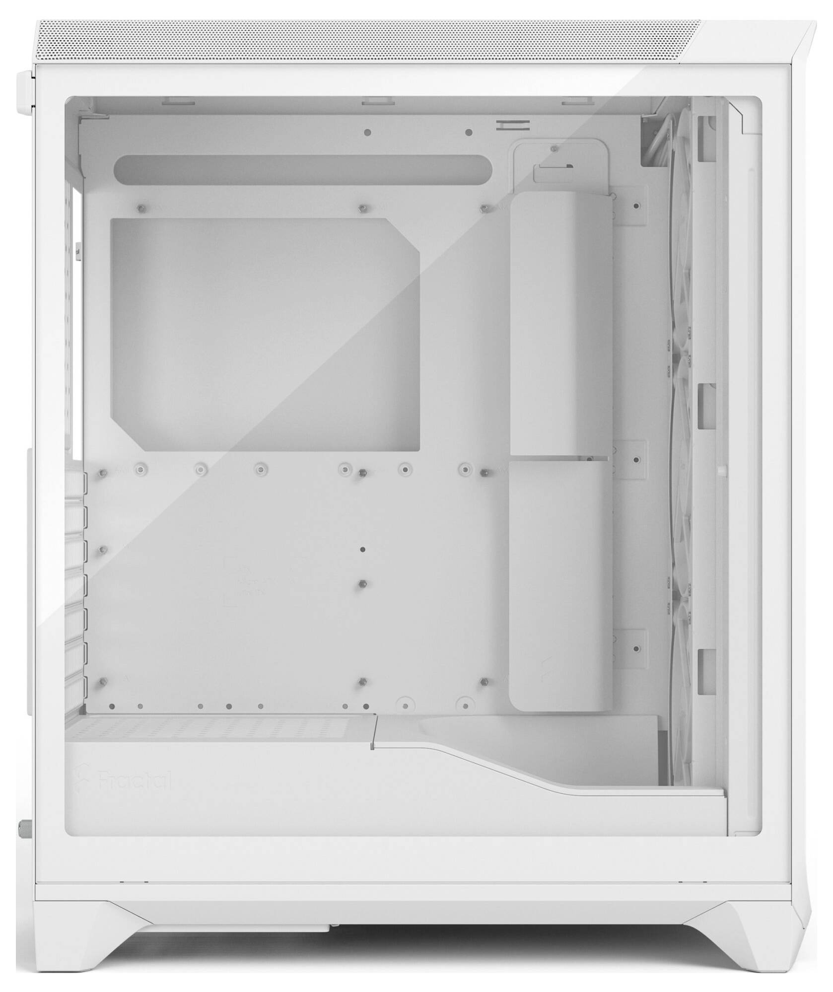 Fractal Design FD-C-MES3A-04 tower kućište za računala bijela bočni prozor, filter prašine, 3 predinstalirana ventilator-7