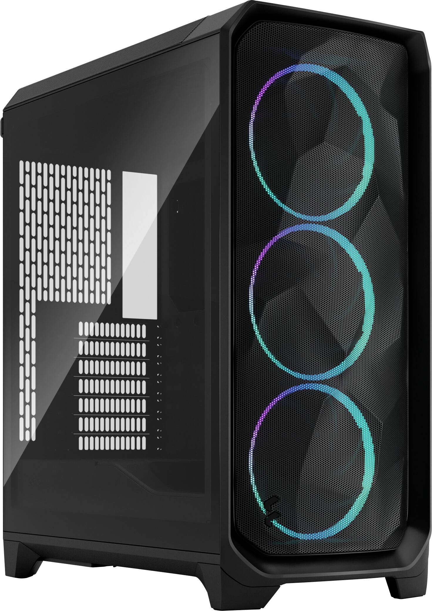 Fractal Design FD-C-MES3A-06 tower kućište za računala crna integrirana rasvjeta, filter prašine, 3 predinstalirana vent-0