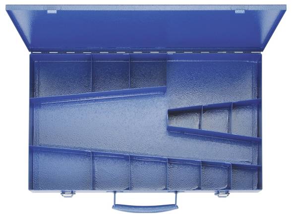 Klauke Assortimentsdoos (l x b x h) 400 x 250 x 50 mm Aantal vakken: 13 Inhoud 1 stuk(s) afbeelding