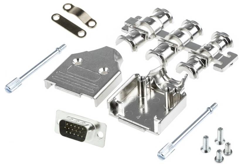 MH Connectors MHDM9-HD15MS-K višestruki ženski konektor D-Sub komplet 180 ° Broj polova (broj): 15 lemni kup 1 St.-0