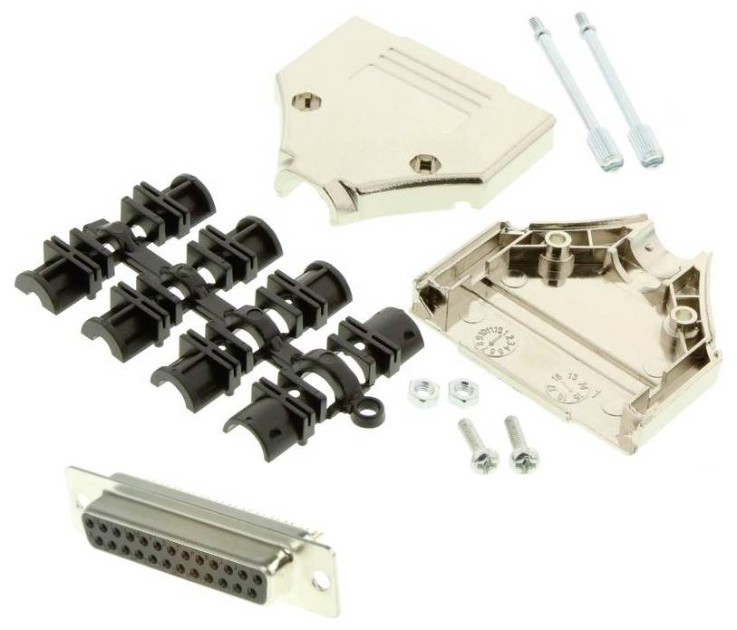 MH Connectors MHDTPK25-DM25S-K višestruki ženski konektor D-Sub komplet 180 ° Broj polova (broj): 25 lemni kup 1 St.-0