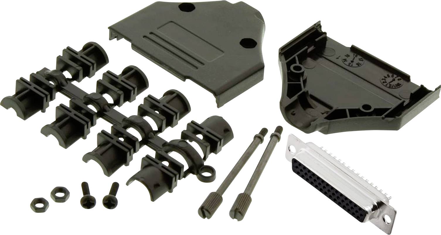 MH Connectors MHDTPPK25HD44FSK višestruki ženski konektor D-Sub komplet 180 ° Broj polova (broj): 25 lemni kup 1 St.-0