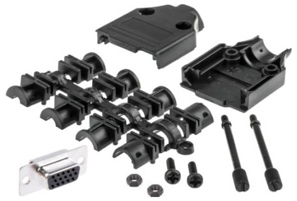 MH Connectors MHDTPPK9HD15FSK višestruki ženski konektor D-Sub komplet 180 ° Broj polova (broj): 9 lemni kup 1 St.-0