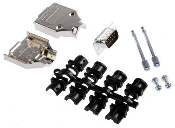 MH Connectors MHDTPK9-DB9P-K komplet D-Sub pinskih konektora 180 ° Broj polova (broj): 9 lemni kup 1 St.-0