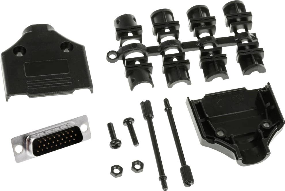 MH Connectors MHDTPPK15HD26MSK komplet D-Sub pinskih konektora 180 ° Broj polova (broj): 15 lemni kup 1 St.-0