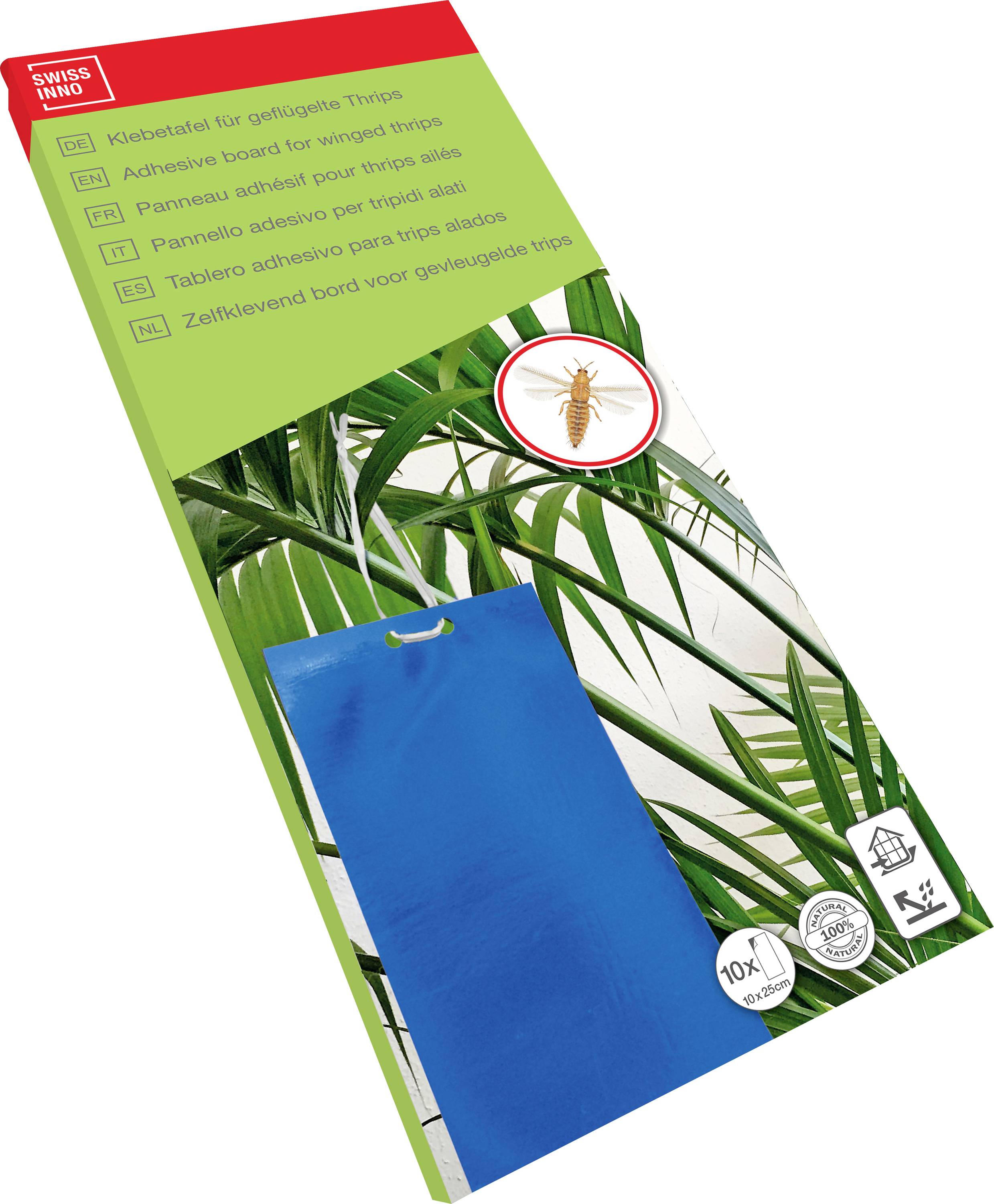Swissinno Blaue Klebetafeln für geflügelte Thrips 10er vrsta zaštite od štetočina Vrsta funkcije ljepljiva folija 10 St.-0