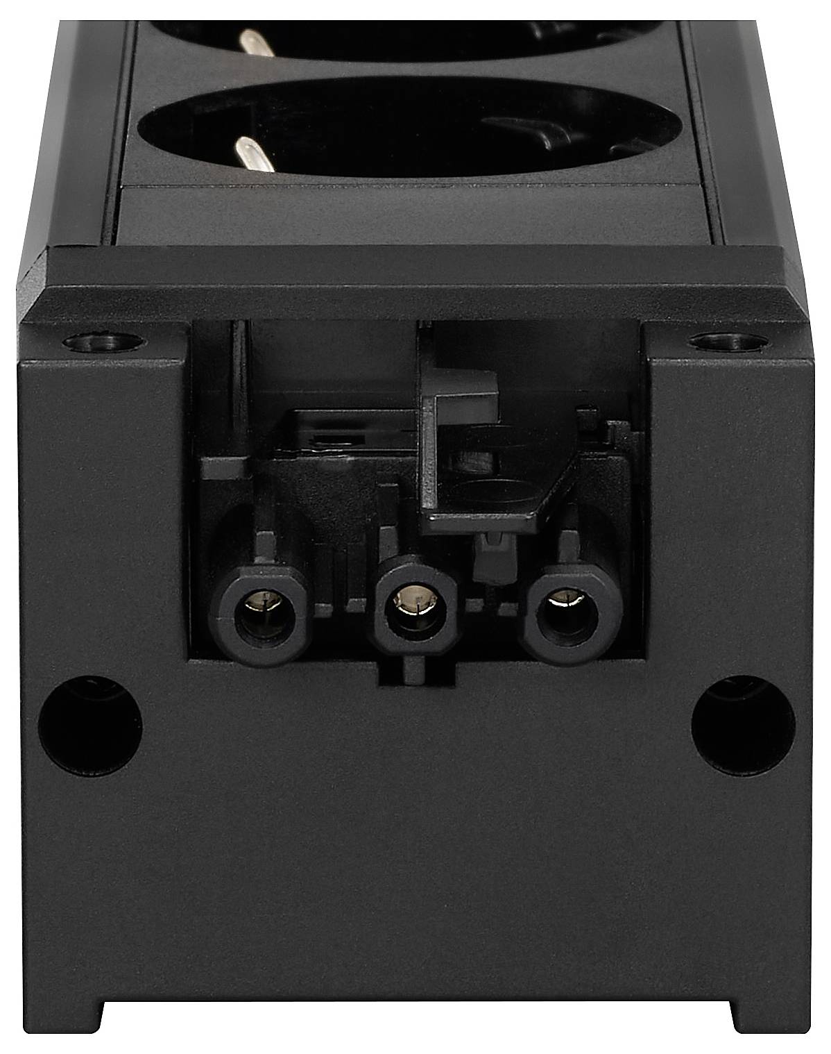 Sygonix SY-6872236 3-struki modularna utičnica bez prekidača crna-3