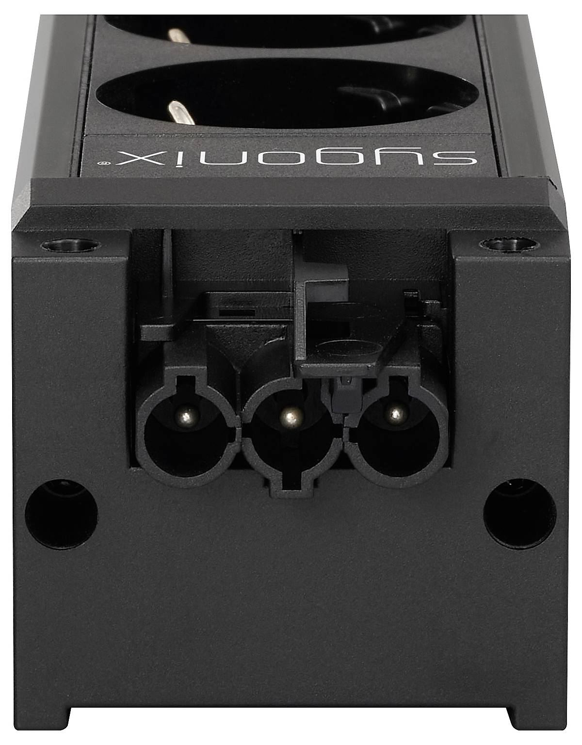 Sygonix SY-6872236 3-struki modularna utičnica bez prekidača crna-4
