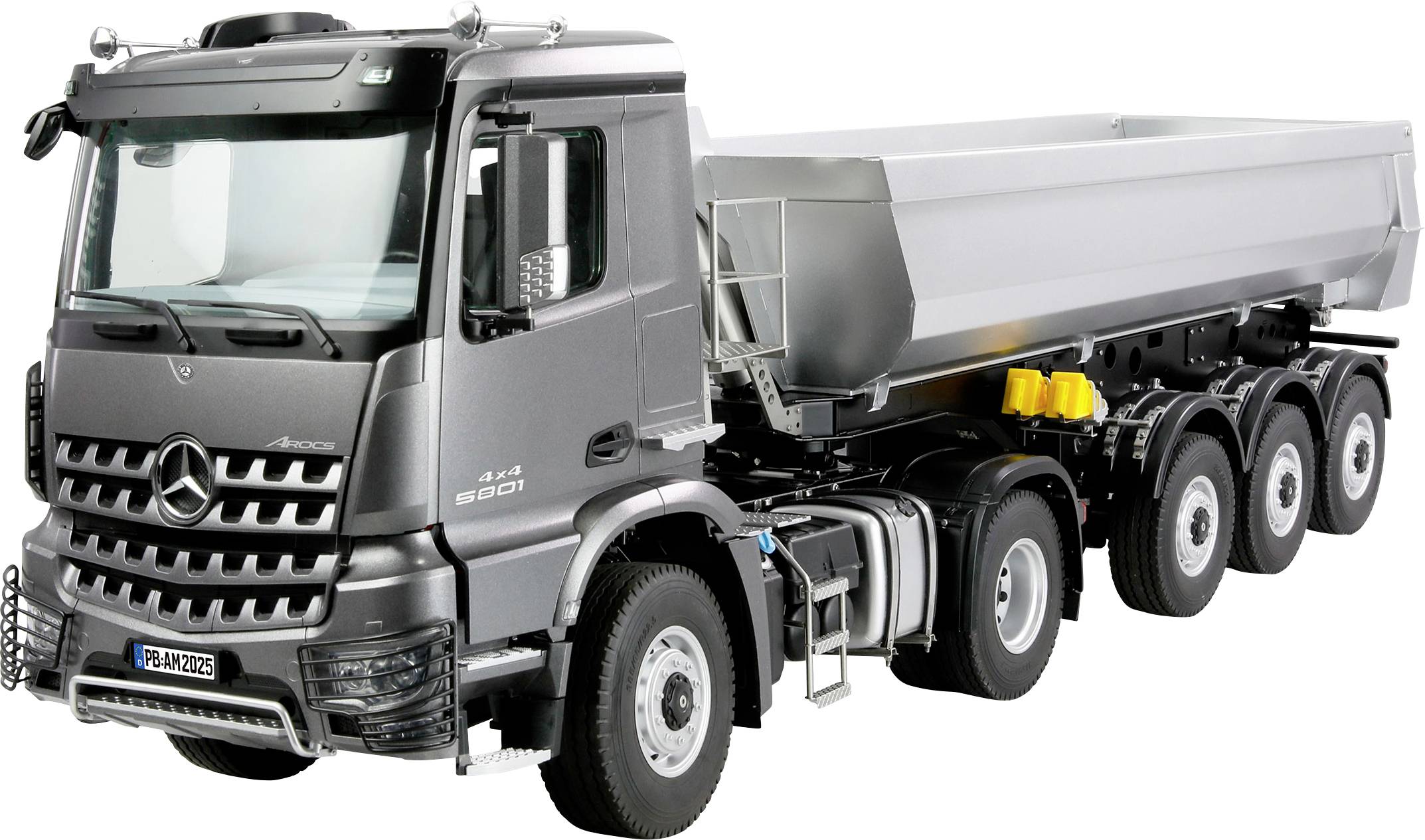 Amewi 22696 Mercedes-Benz Arocs Sattelzug mit Kippauflieger 4x4 1:14 RTR anthrazit 1:14 električni RC model automobila z-0