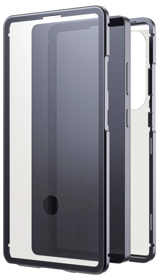 Black Rock Cover "360° Glass" für Samsung Galaxy S25 Ultra, Schwarz etui Samsung Galaxy S25 Ultra crna, prozirna indukti-1
