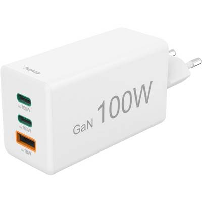Hama USB punjač 100.00 W Quick Charge 3.0, Power Delivery, Quick Charge 2.0 bijela mobilno USB power delivery (USB-PD), -0