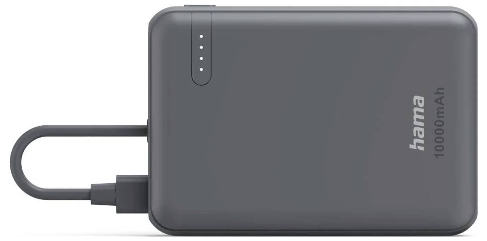 Hama powerbank (rezervna baterija) antracitna boja prikaz statusa-2