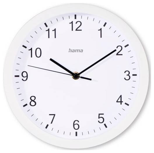 Hama 00185864 kvarčni zidni sat 25 cm x 4.00 mm bijela-0