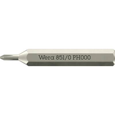 Wera 05058119001 851 Micro križni bit Pogon (odvijač): 1/4" (6.3 mm) Izlaz: križni phillips PH 000 30 mm-0